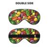Fresh Fruits and Vegetables print Unisex Sleeping Eye Mask,Soft Blocking Eye Mask Adjustable Strap Sleeping Face mask view 2