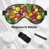 Fresh Fruits and Vegetables print Unisex Sleeping Eye Mask,Soft Blocking Eye Mask Adjustable Strap Sleeping Face mask view 4