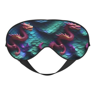 3D Magical Dragon Scales Pattern print Unisex Sleeping Eye Mask,Soft Blocking Eye Mask Adjustable Strap Sleeping Face mask