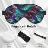 3D Magical Dragon Scales Pattern print Unisex Sleeping Eye Mask,Soft Blocking Eye Mask Adjustable Strap Sleeping Face mask view 4