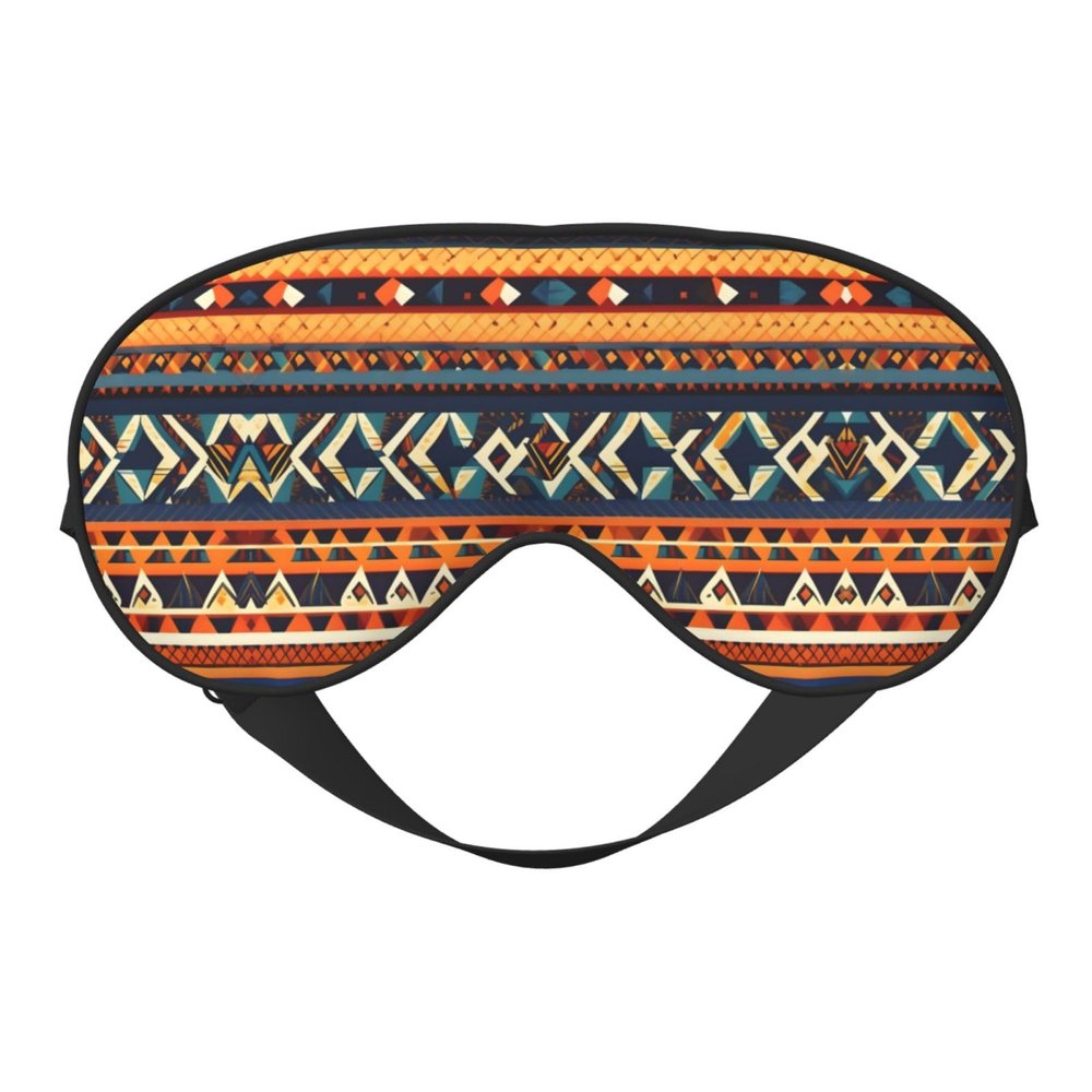 African National Patterns print Unisex Sleeping Eye Mask,Soft Blocking Eye Mask Adjustable Strap Sleeping Face mask