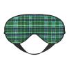 Blue and Green Scottish Tartan print Unisex Sleeping Eye Mask,Soft Blocking Eye Mask Adjustable Strap Sleeping Face mask view 1