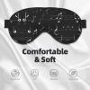 Black Music Notes print Unisex Sleeping Eye Mask,Soft Blocking Eye Mask Adjustable Strap Sleeping Face mask view 3
