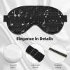 Black Music Notes print Unisex Sleeping Eye Mask,Soft Blocking Eye Mask Adjustable Strap Sleeping Face mask view 4