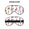 Cute Chihuahua Pug Pattern print Unisex Sleeping Eye Mask,Soft Blocking Eye Mask Adjustable Strap Sleeping Face mask view 2