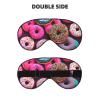 Donut print Unisex Sleeping Eye Mask,Soft Blocking Eye Mask Adjustable Strap Sleeping Face mask view 2