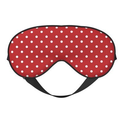 Big white dot print Unisex Sleeping Eye Mask,Soft Blocking Eye Mask Adjustable Strap Sleeping Face mask