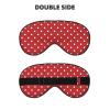 Big white dot print Unisex Sleeping Eye Mask,Soft Blocking Eye Mask Adjustable Strap Sleeping Face mask view 2