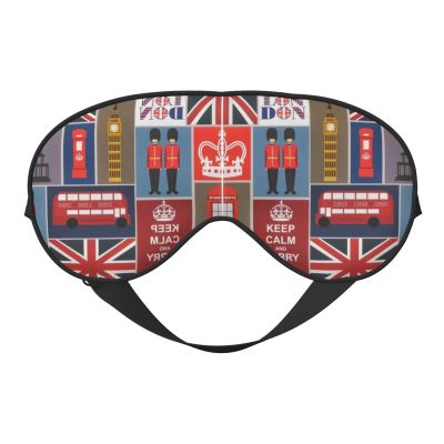 England Symbols print Unisex Sleeping Eye Mask,Soft Blocking Eye Mask Adjustable Strap Sleeping Face mask