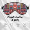 England Symbols print Unisex Sleeping Eye Mask,Soft Blocking Eye Mask Adjustable Strap Sleeping Face mask view 3