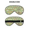 Guinea Pigs print Unisex Sleeping Eye Mask,Soft Blocking Eye Mask Adjustable Strap Sleeping Face mask view 2