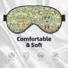 Guinea Pigs print Unisex Sleeping Eye Mask,Soft Blocking Eye Mask Adjustable Strap Sleeping Face mask view 3
