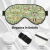 Guinea Pigs print Unisex Sleeping Eye Mask,Soft Blocking Eye Mask Adjustable Strap Sleeping Face mask view 4