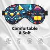 Abstract Science Chemistry print Unisex Sleeping Eye Mask,Soft Blocking Eye Mask Adjustable Strap Sleeping Face mask view 3