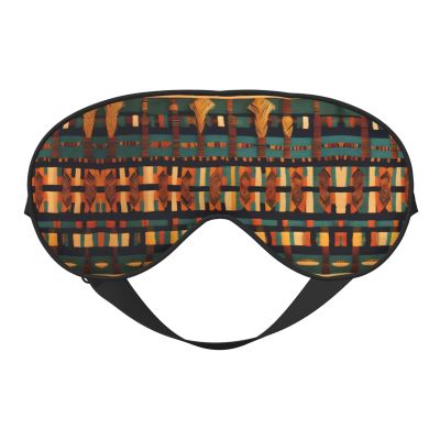 African Classic Weave print Unisex Sleeping Eye Mask,Soft Blocking Eye Mask Adjustable Strap Sleeping Face mask