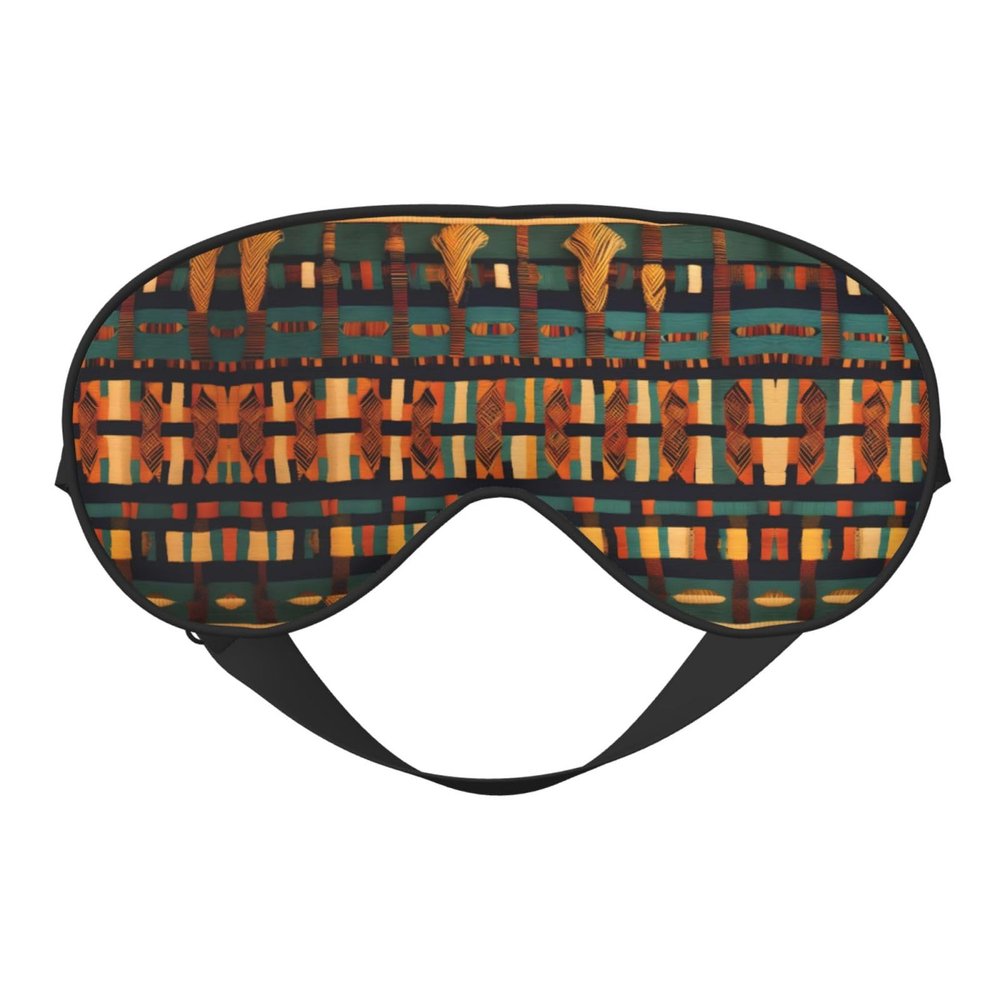African Classic Weave print Unisex Sleeping Eye Mask,Soft Blocking Eye Mask Adjustable Strap Sleeping Face mask