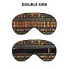 African Classic Weave print Unisex Sleeping Eye Mask,Soft Blocking Eye Mask Adjustable Strap Sleeping Face mask view 2