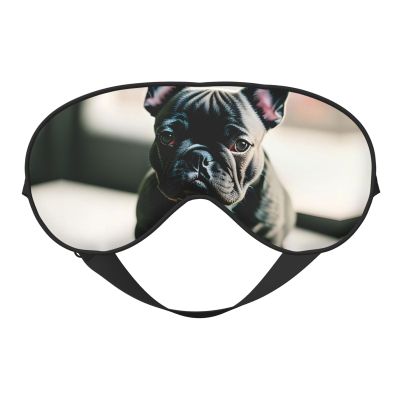 Adorable French Bulldog print Unisex Sleeping Eye Mask,Soft Blocking Eye Mask Adjustable Strap Sleeping Face mask