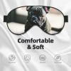 Adorable French Bulldog print Unisex Sleeping Eye Mask,Soft Blocking Eye Mask Adjustable Strap Sleeping Face mask view 3