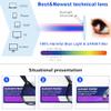 MMOWW Cat Eye Reading Glasses for Women Fashion Cute Readers Blue Light Blocking Glasses 3 Pack, Black/Tortoise/Transparent +3.5 view 3
