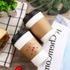 200 Packs Kraft Paper Coffee Cup Sleeves, Disposable Corrugated Hot Drink Holder, Fits 12oz-24oz Cups, Insulated Coffee Sleeve Bulk, Hot Beverage Hand Protector, Eco-Friendly Paper Cup Sleeve view 4