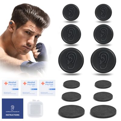 Cauliflower Ear Magnet - Effective Magnets Compression Kit - Prevention & Treatment of Hematomas & Keloid in BJJ, Wrestling, MMA, Grappling, Boxing, Muay Thai, Rugby (Small, Middle and Large)