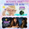 50 Count Kids Bandaids, Glow in The Dark & Waterproof Bandages, One Size Cute Bandaids for Kids and Adults, 5 Styles Adhesive Bandages for Minor Cuts, Scrapes, Wounds and First Aid view 3