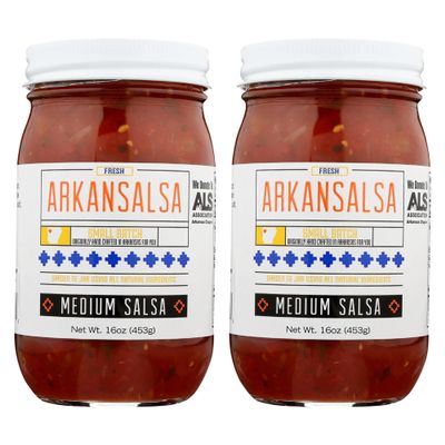 ARKANSALSA Small Batch Medium Salsa, 16 OZ 16 oz (2 Pack)