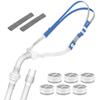 Replacement Connector for P10 Compatible with AirMini & Airfit w/Strap, Humi Dx Plus (6PCS) & Short Tube to Connect Any 22mm Hose, IBEET Replacement Supplies for P10 view 1