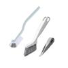 2-Piece Set 2-in-1 Cleaning Brush Cleaning Sink Brush Bathroom Kitchen Corner Sliding Door Window Cleaning Brush (white) view 1