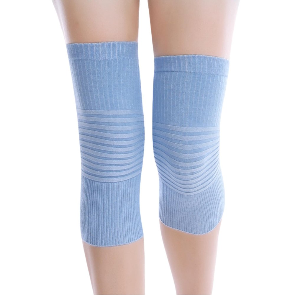 1 Pair Cotton Knee Compression Sleeves Knee Support for Joint Pain Arthritis Pain Relief, Elastic Knee Brace for Sports, Fits Men Women