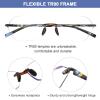 AQWANO Rimless Reading Glasses for Men Women TR90 Blue Light Blocking Lightweight Frameless Computer Quality Durabe Readers, 1.25 view 4