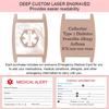 BAIYI HOPE Personalized Diabetes Medical Alert ID Bracelet Engraved Stainless Steel Diabetic Identification Health Bracelet Interchangeable Silicone Medical Alert ID Bracelets view 4