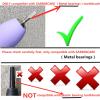 Replacement Toothbrush Heads ONLY Compatible with SARMOCARE Electric ToothbrushMetal Bearing,Black 10Pack view 2