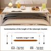 Overbed Table with Wheels,Over The Bed Table Tiltable Tabletop with Wheels Over Bed Table with Wheels Height Adjustable Mobile Table with 4 Lockable Wheels C view 4
