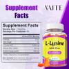 VAITE L Lysine Gummies 1000mg with Zinc - Supports Skin, Lip, Vegan, Gluten Free, 60 Chewable L-Lysine for Adults, Vitamins Tissue Health & Immune System, Amino Acid & Complex Supplements, Non-GMO view 3