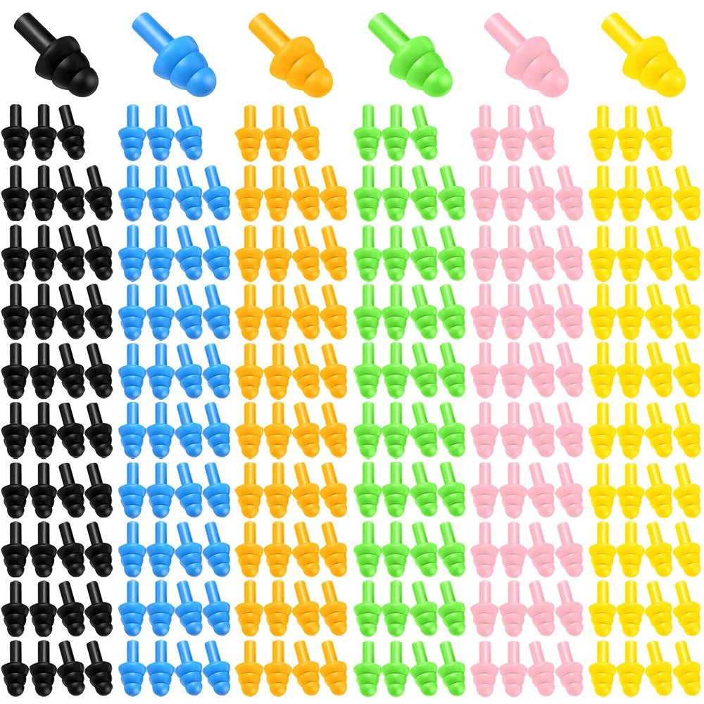 240 Pairs Ear Plugs for Sleeping Noise Cancelling,Silicone Ear Plugs Earplugs Super Soft Reusable Ear Plug for Sleeping Swimming, Snoring, Concerts, Shooters,Work, Noisy Places (6 Colors)