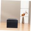 YQBDCKEDU 2Pcs Garbage Can Bins with Lids Circle Scarf Accessories Automatic Trashcan Wooden Oval Trash Bin for Car Trash Bags Automobile Trash Can Portable Plastic Storage Box/Black*3Pcs/16*13Cm*3Pcs view 2