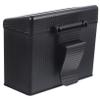 YQBDCKEDU 2Pcs Garbage Can Bins with Lids Circle Scarf Accessories Automatic Trashcan Wooden Oval Trash Bin for Car Trash Bags Automobile Trash Can Portable Plastic Storage Box/Black*3Pcs/16*13Cm*3Pcs view 3