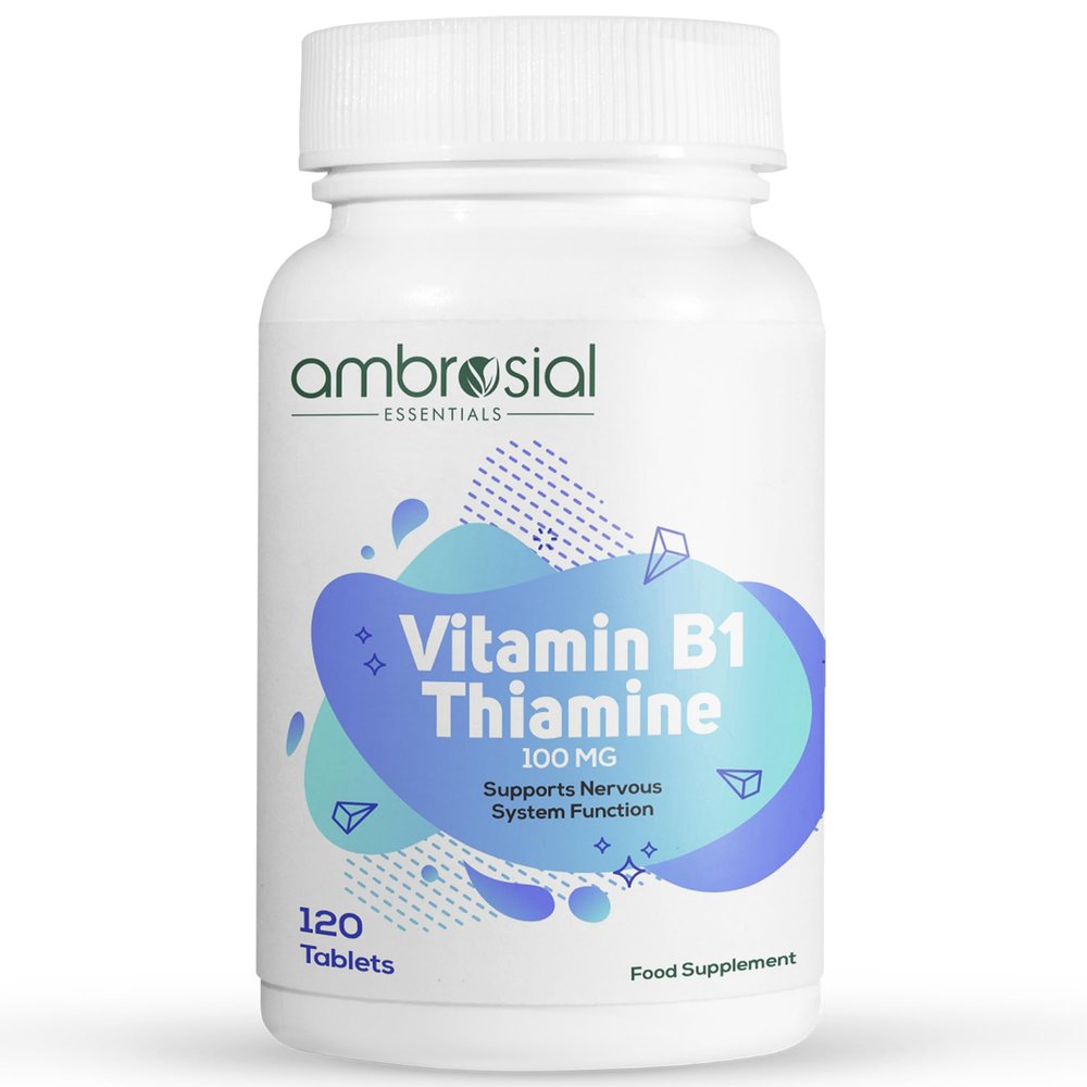AMBROSIAL Vitamin B1 Thiamine 100mg Pack of 1-120 Tablets