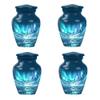 JAGSHASHI Northern Lights Cremation Urns - Small Ashes Container - Adult Cremation Urns - Urns for Human Ashes Adult Female Mom - Companion Urn - Cremation Urn for Ashes (3 INCH Pack of 4) view 1