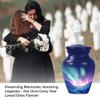 JAGSHASHI Burial Urn Northern Lights - Small Urn Dad - Cremation Companion Urns - Memorial Urn - Urns for Human Ashes Adult Female - Urn for Ashes Adult Male (3 INCH Pack of 4) view 4
