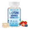 andmino L-Lysine Gummies 1000 mg, with Trehalose, L Lysine Gummies for Lips & Oral Wellness, Immune Support & Collagen & Calcium, for Adults & Kids, Non-GMO, Vegan, Gluten Free, Berry Flavor, 60 view 1