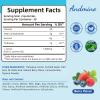 andmino L-Lysine Gummies 1000 mg, with Trehalose, L Lysine Gummies for Lips & Oral Wellness, Immune Support & Collagen & Calcium, for Adults & Kids, Non-GMO, Vegan, Gluten Free, Berry Flavor, 60 view 2