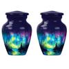 JAGSHASHI Northern Lights Urn - Tiny Urns for Human Ashes Keepsake - Burial Urns for Adult Human Ashes - Human Urns for Ashes - Cremation Urns Adult - Ash Holders for Ashes (3 INCH Pack of 2) view 1