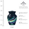 JAGSHASHI Northern Light Urns - Small Urns for Human Ashes Adult Male - Urn for Adult Male - Urns for Human Ashes Adult Female - Burial Urns for Ashes - Companion Urn (3 INCH Pack of 1) view 2