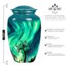JAGSHASHI Northern Lights Urn for Ashes - Large Urns - Memorial Urn - Adult Cremation Urns - Urn for Adult Male - Adult Urns for Men (10 INCH Pack of 1) view 2