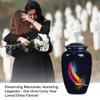 JAGSHASHI Feather Urn - Large Cremation Urns - Funeral Cremation Urns for Ashes - Cremation Urn - Urns for Cremation Ashes - Cremation Urns for Human Ashes Adult Female (10 INCH Pack of 1) view 3