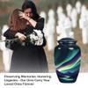 JAGSHASHI Northern Lights Urn for Ashes - Large Human Urn - Funeral Cremation Urns - Cremation Memorial - Adult Cremation Urns - Cremation Urns for Men (10 INCH Pack of 1) view 3