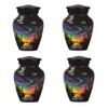 JAGSHASHI Northern Lights Cremation Urn - Cremation Keepsake - Cremation Urns for Ashes - Funeral Urns for Ashes - Cremation Urns for Human Ashes Adult Female - Ashes Urn (3 INCH Pack of 4) view 1